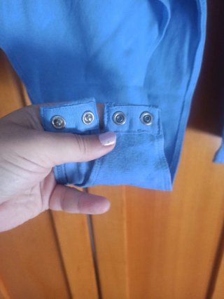 Body Zara manga larga azul