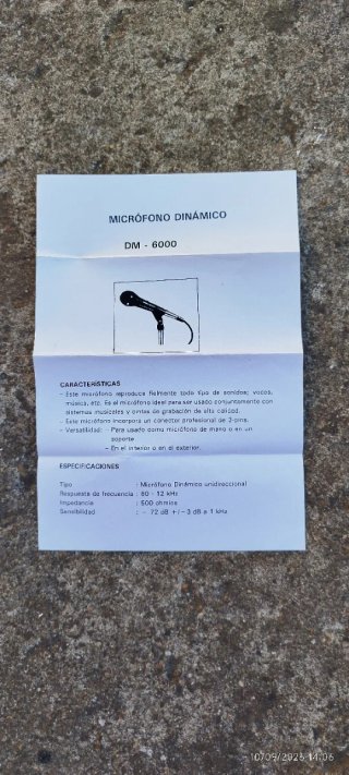 Micrófono Brigmton DM-6000 Nuevo