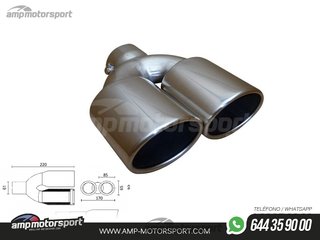 COLA DE ESCAPE DOBLE OVALADA