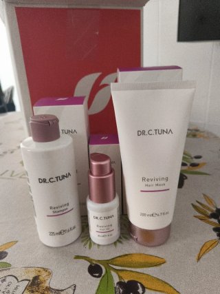 DR.C.TUNA Reviving Set Champú Aceite Mascarilla