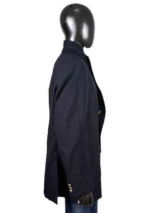 Burberry Blazer Lana Vergine Taglia 54 Blu