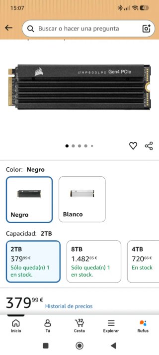 Corsair MP600 PRO LPX 2TB SSD PS5