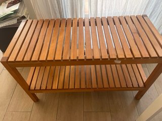 Mesa auxiliar madera Ikea