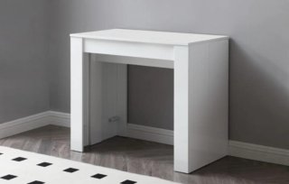 Mesa extensible blanca