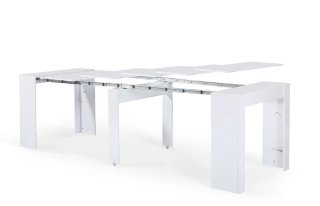 Mesa extensible blanca