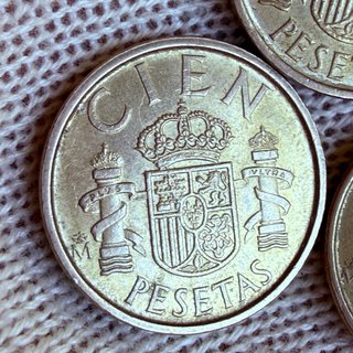 Lote 3 Monedas 100 Pesetas 1988-1990 Juan Carlos I