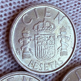 Lote 3 Monedas 100 Pesetas 1988-1990 Juan Carlos I