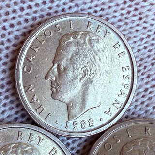 Lote 3 Monedas 100 Pesetas 1988-1990 Juan Carlos I