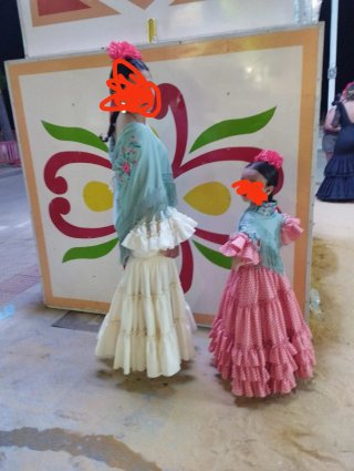 Vestido Flamenca Madre e Hija Talla 36 y 5-6