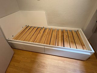 Cama nido blanca Ikea con cajones