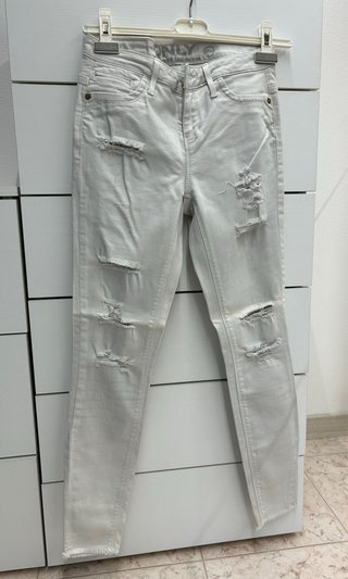 Only Jeans Bianchi Strappati