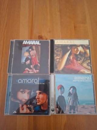 Lote 4 CDs Amaral: Gato Negro, Estrella de Mar, Pá
