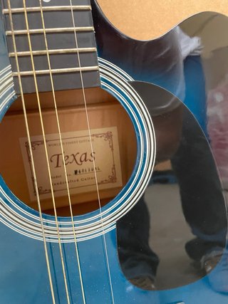 Guitarra Acústica Texas Azul