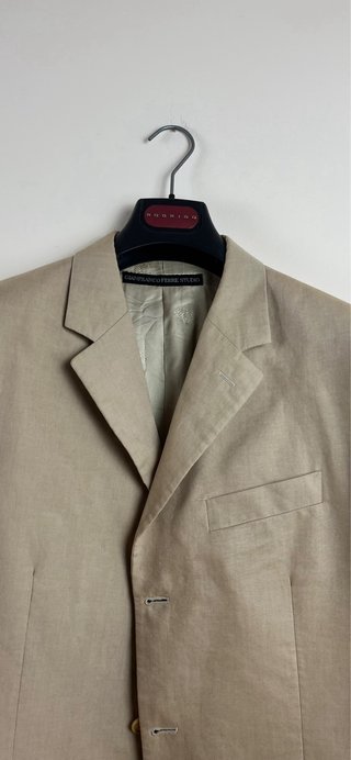 Gianfranco Ferré Uomo Beige lino sartoriale M/L