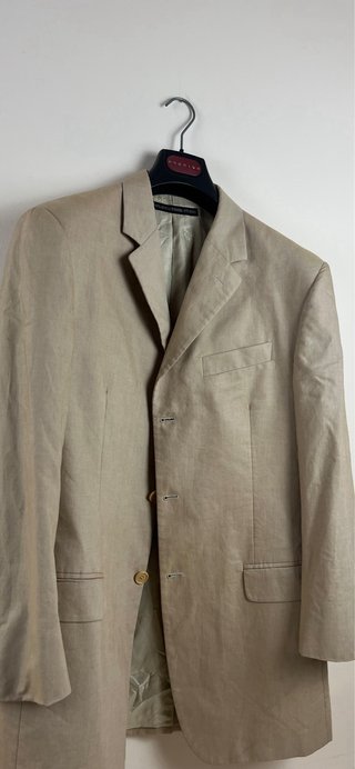 Gianfranco Ferré Uomo Beige lino sartoriale M/L