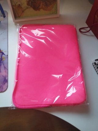 Funda para portátil color rosa