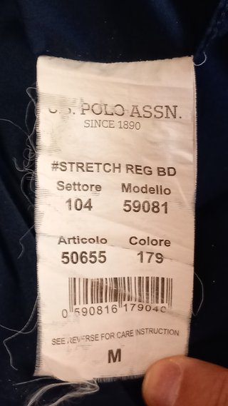 Camicia U.S. Polo Assn. blu uomo