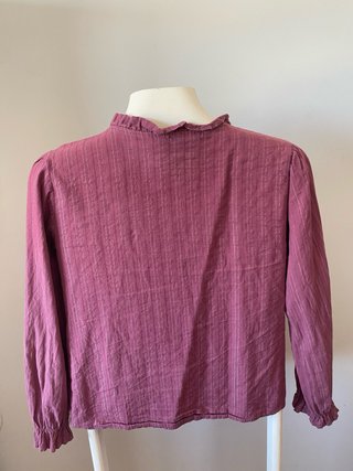 Blusa rosa Liberatta con volantes