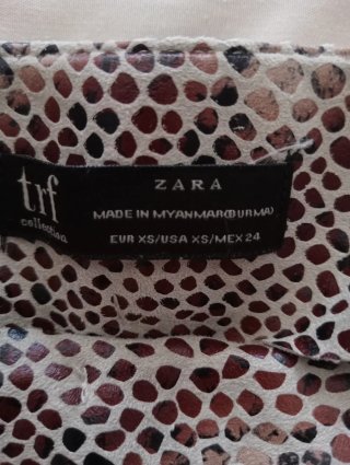 Falda pantalón Zara animal print XS