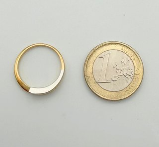 Anillo Oro 18k Combinado Circonita 2.98 gr