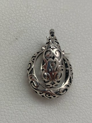 Pendientes antiguos plata filigrana