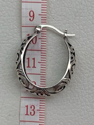 Pendientes antiguos plata filigrana