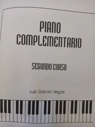 Libro Piano Complementario 2º Curso