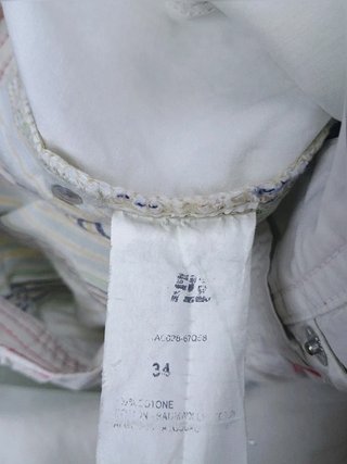 Pantalone Rifle Tg. 48 (W34) uomo bianco cotone