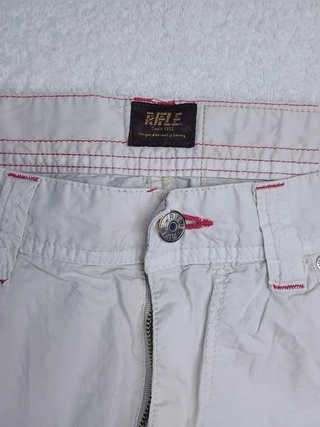 Pantalone Rifle Tg. 48 (W34) uomo bianco cotone