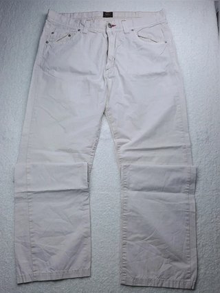 Pantalone Rifle Tg. 48 (W34) uomo bianco cotone