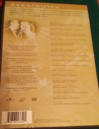 DVD diferentes temáticas 2 de cantantes