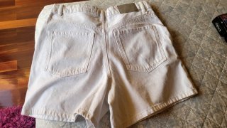 Mom Shorts Vaqueros Blancos Talla 42