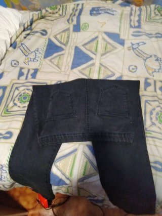 Pantalón vaquero negro mujer talla 40