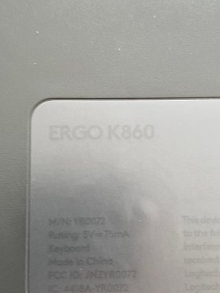 Teclado Logitech Ergonómico Negro