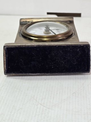 Orologio da Tavolo Vintage Ottone Silver