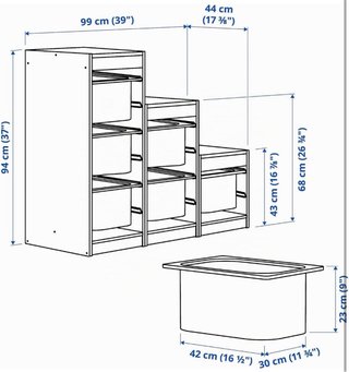 Organizador Escalera Juguetes Ikea Blanco