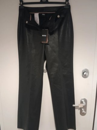 Pantaloni neri donna Hugo con tasche TG 44 IT