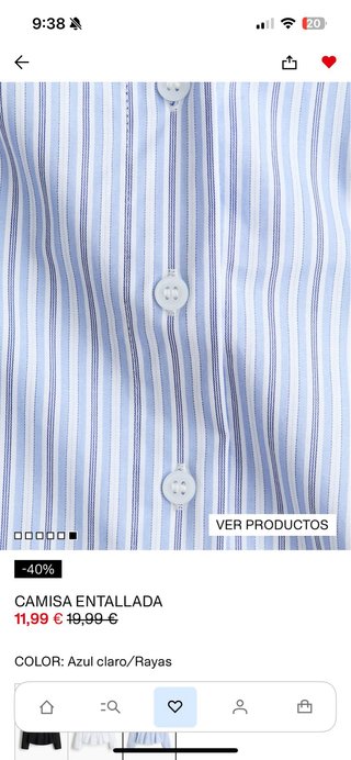 Camisa entallada de H&M