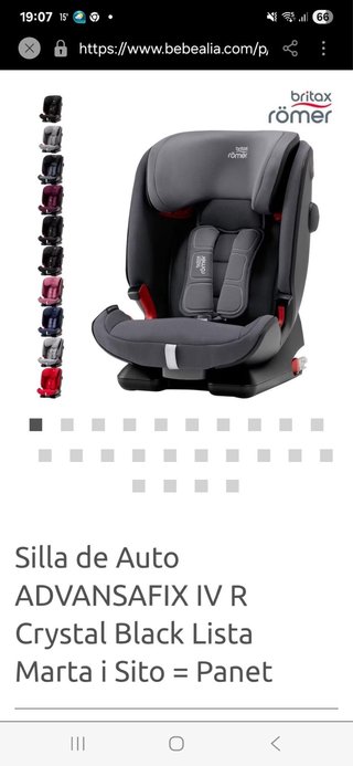 Silla de coche Britax Römer gris