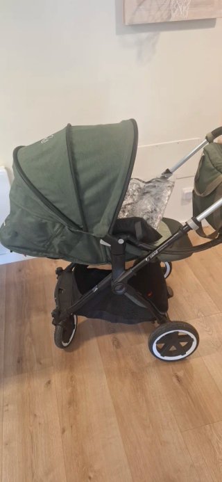 Carro  + capazo Jane Crosslight Verde