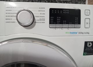 Lavadora/Secadora Samsung ecobubble 8kg
