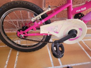 Bicicleta niña 16 rosa DTB