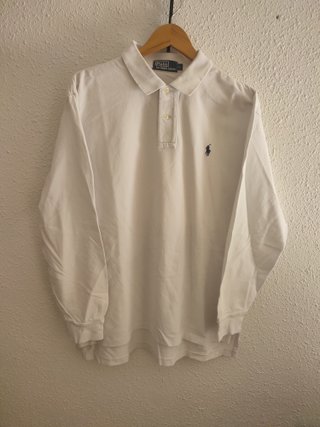 Polo Ralph Lauren Manga Larga Blanco Talla L