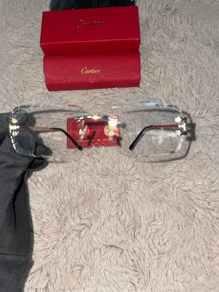 Gafas Cartier Doradas