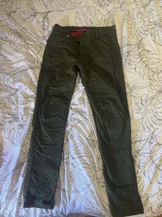 Pantalones de moto color verde
