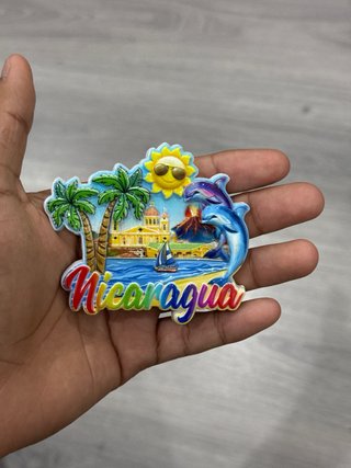 Imán Nevera Nicaragua Delfín Volcán