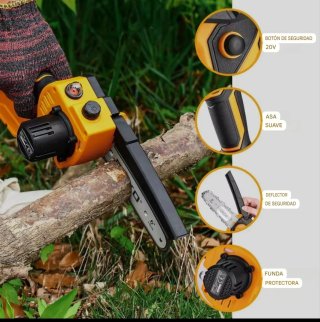 Motosierra Eléctrica Recargable (2 Baterías) DEKO