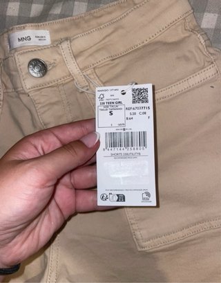 Shorts Mango beige nuevos