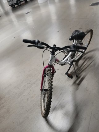 Bicicleta Denbike 24 Blanca y Rosa