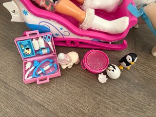 Nancy y su trineo con accesorios